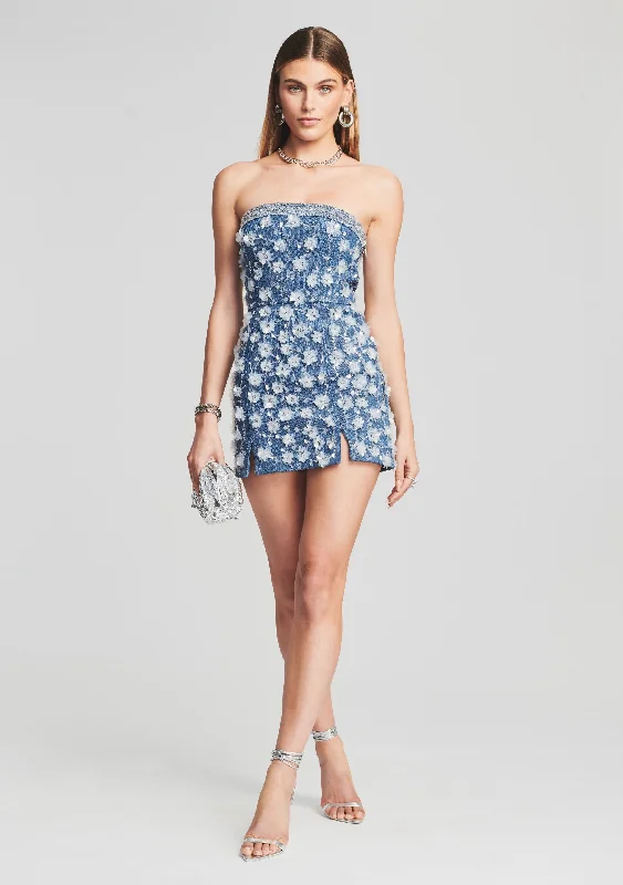 Cordelia Embellished Denim Dress