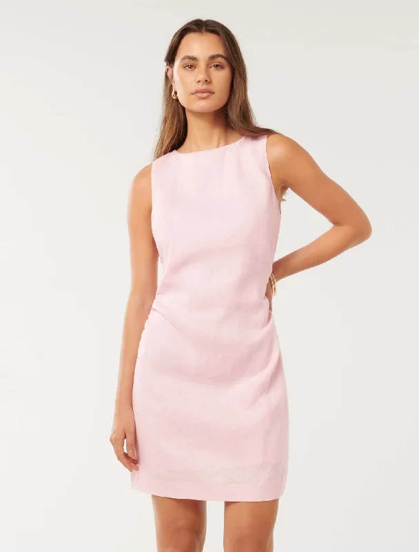 Arianna Ruched Waist Mini Dress