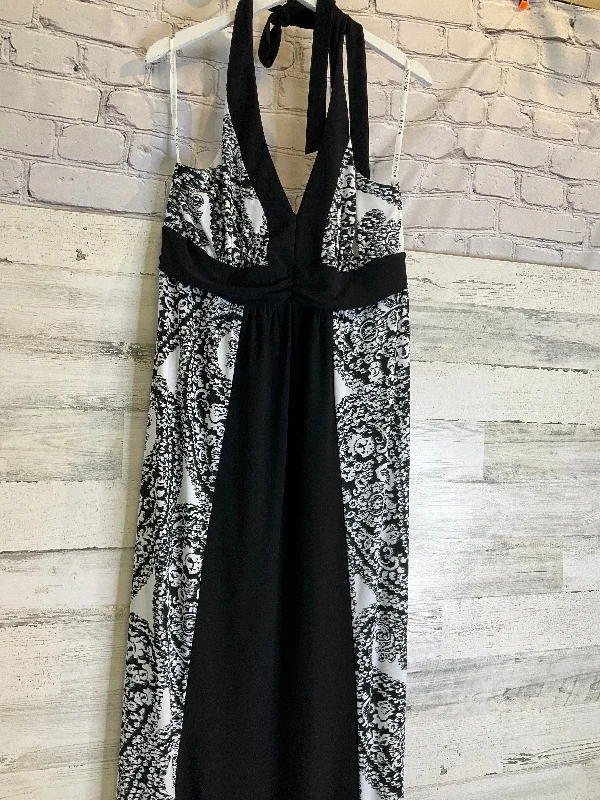 Black & White Dress Casual Maxi Bisou Bisou, Size 2x