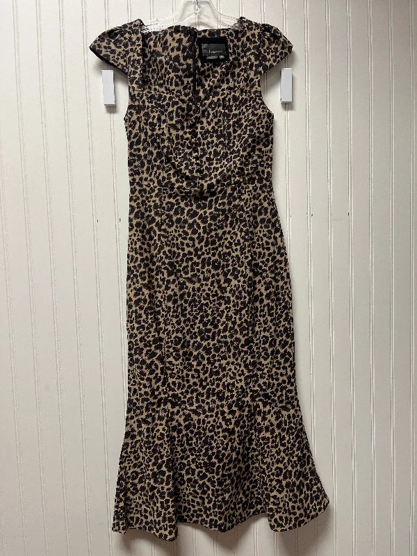 Dress Casual Maxi By Anthropologie In Animal Print, Size: Xs