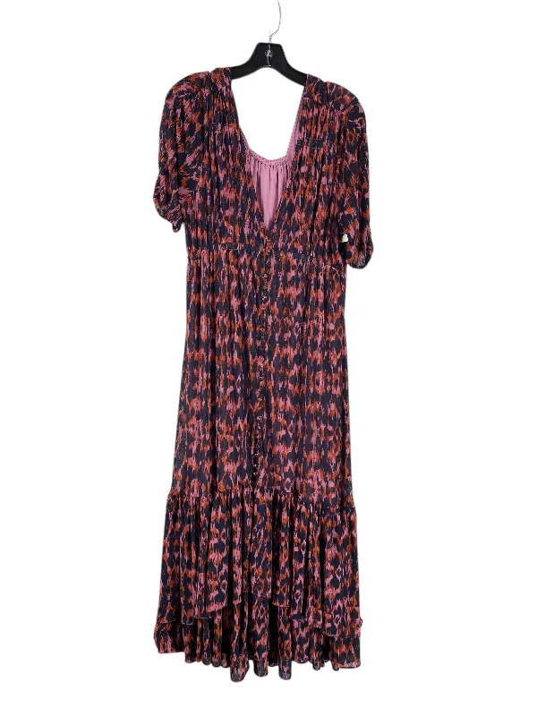 Dress Casual Maxi By Anthropologie In Purple, Size: L