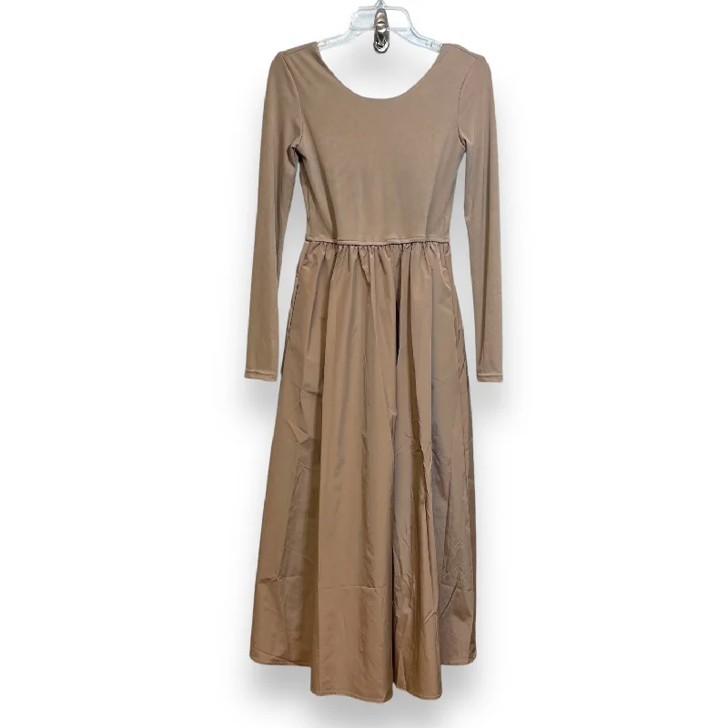 Dress Casual Maxi By Ces Femme In Tan, Size: S