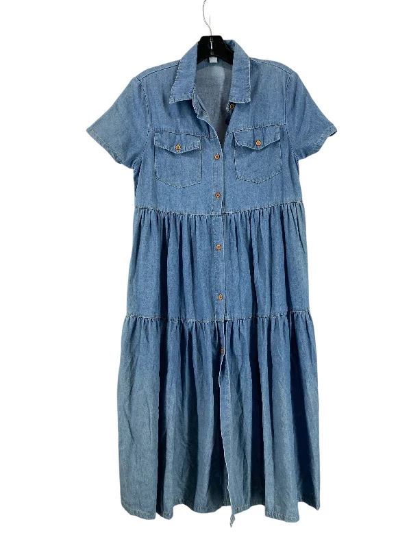 Dress Casual Maxi By Clothes Mentor In Blue Denim, Size: S