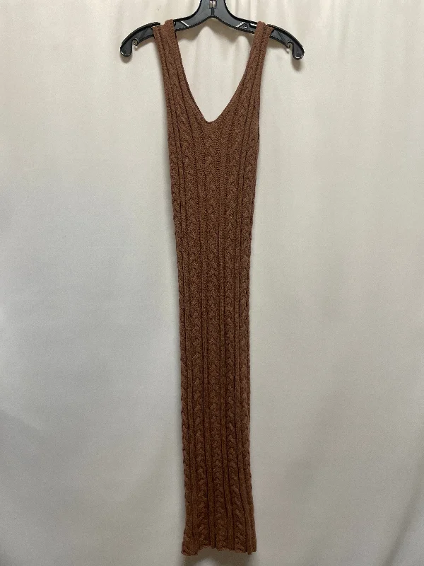 Dress Casual Maxi By Clothes Mentor In Brown, Size: 2x