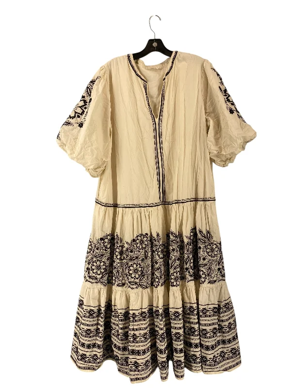 Dress Casual Maxi By Clothes Mentor In Cream, Size: Xl