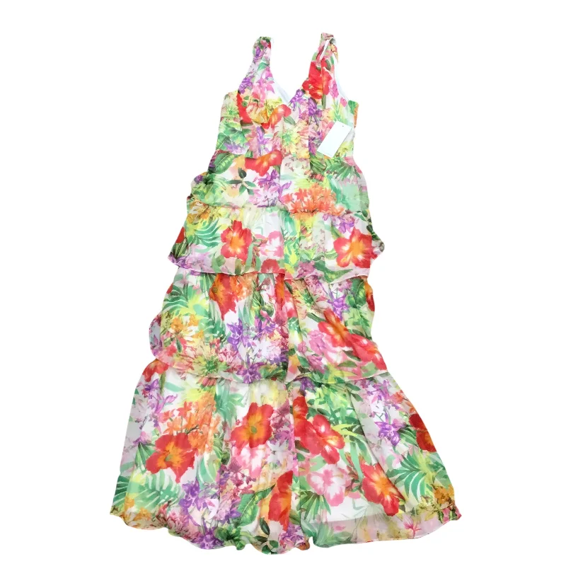 Dress Casual Maxi By Clothes Mentor In Floral Print, Size: 6