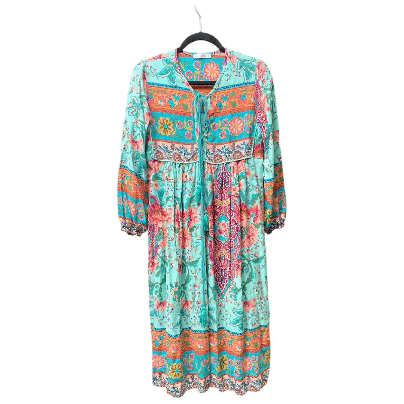 Dress Casual Maxi By R VIOIMOS DRESS In Multi-colored, Size: S