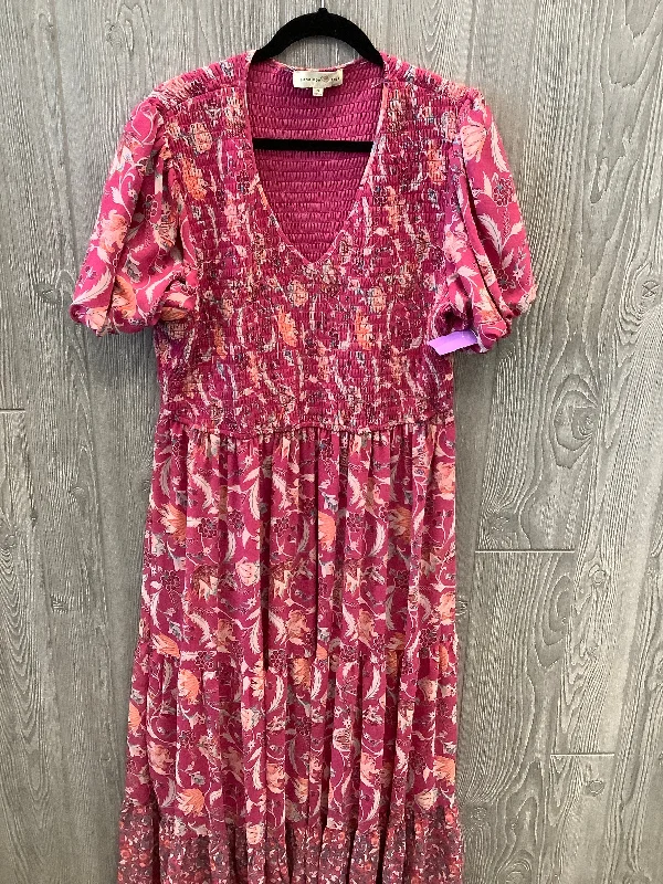 Dress Casual Maxi By Clothes Mentor In Pink, Size: 2x