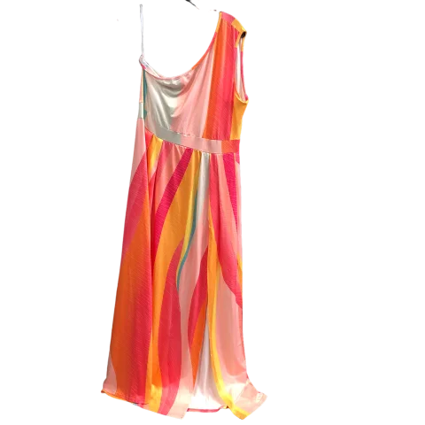 Dress Casual Maxi By Cmc In Multi-colored, Size: 2x