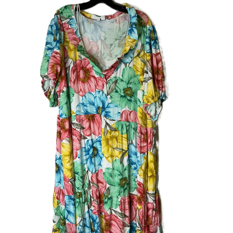 Dress Casual Maxi By Crown And Ivy In Multi-colored, Size: 3x