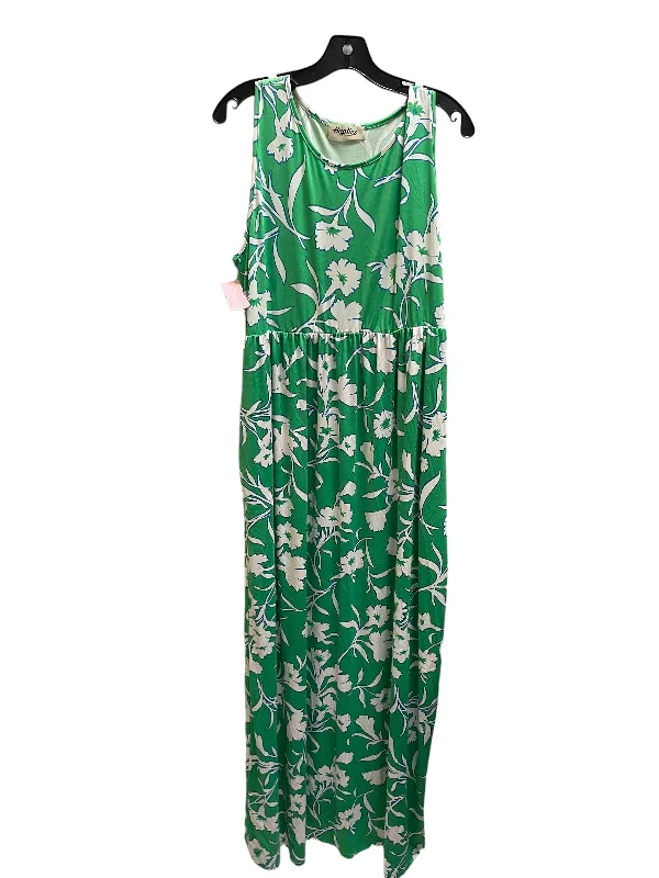 Dress Casual Maxi By Haptics In Green, Size: 1x