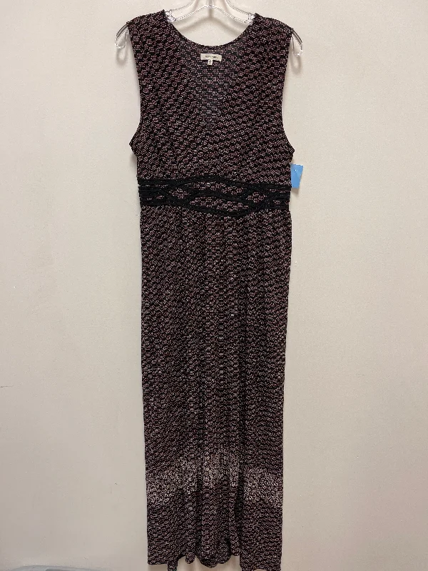 Dress Casual Maxi By Max Studio In Black & Cream, Size: Xl