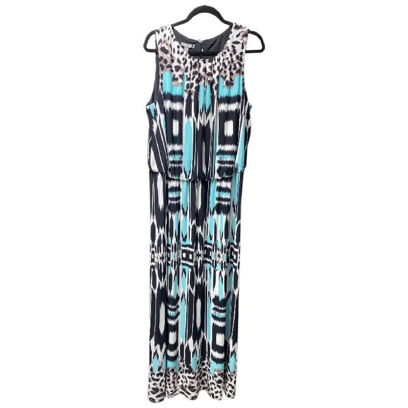 Dress Casual Maxi By Roz And Ali In Animal Print, Size: 18