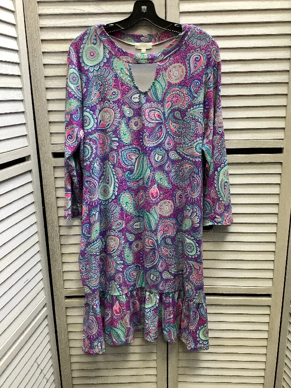 Dress Casual Maxi By Simply Southern In Multi-colored, Size: Xxl