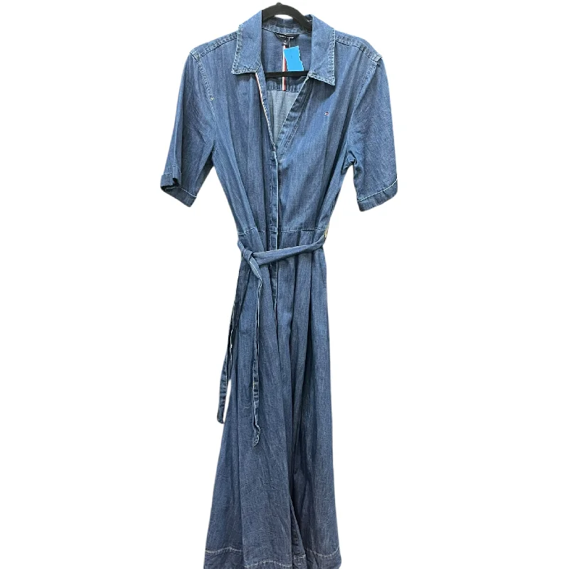 Dress Casual Maxi By Tommy Hilfiger In Blue Denim, Size: Xl