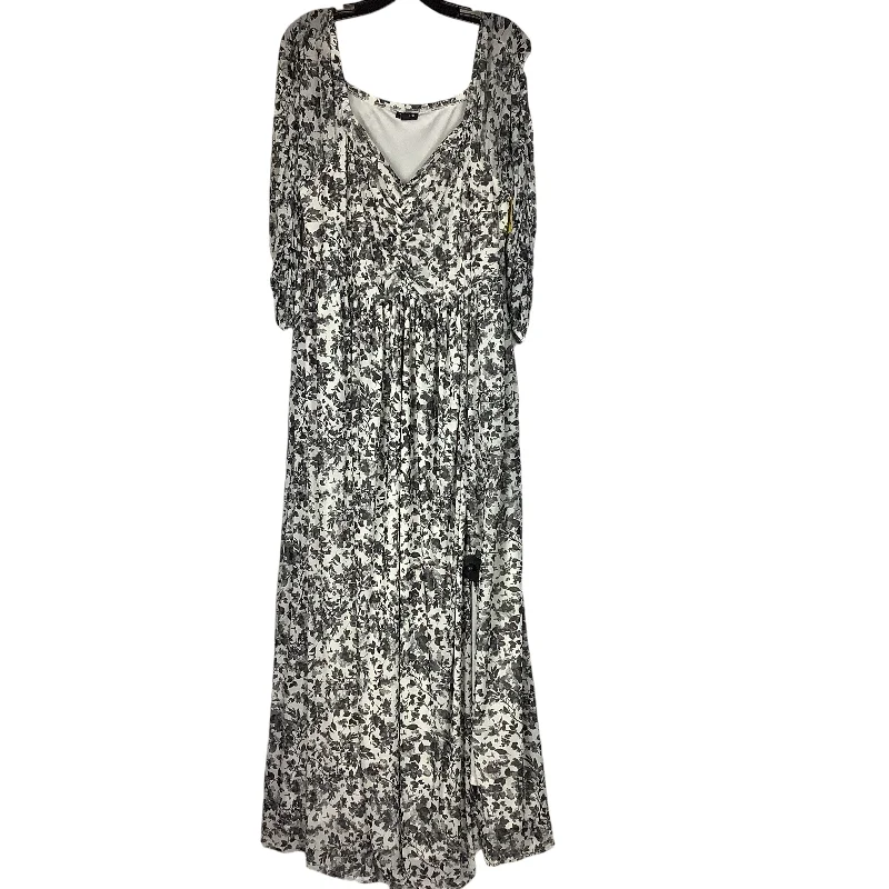 Dress Casual Maxi By Torrid In Black & White, Size: 2x