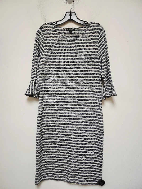 Dress Casual Midi By Banana Republic In Striped Pattern, Size: M