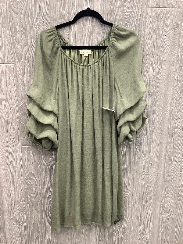 Dress Casual Midi By Clothes Mentor In Green, Size: 2x