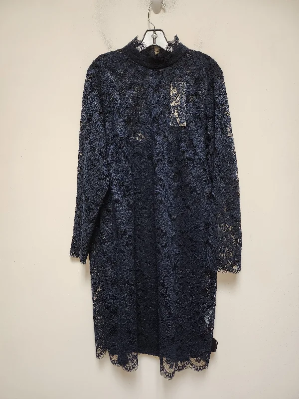 Dress Casual Midi By Clothes Mentor In Navy, Size: 2x