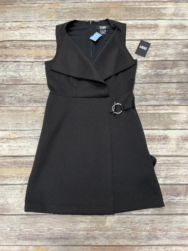 Dress Casual Midi By Dkny In Black, Size: S