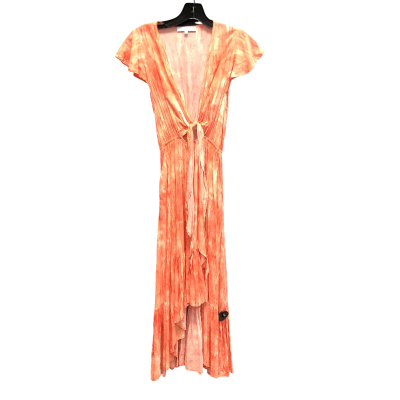 Dress Casual Midi By Olivaceous In Orange, Size: M