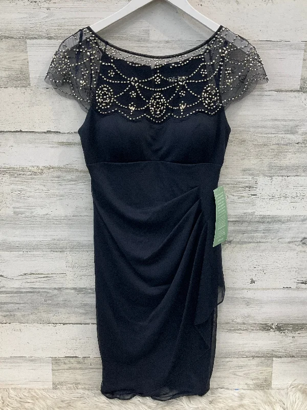 Dress Party Midi By Clothes Mentor In Navy, Size: Xs