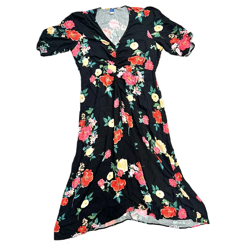 Floral Print Dress Casual Maxi By Old Navy, Size: Xl