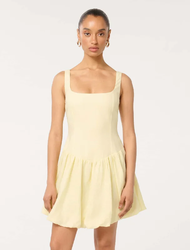 Heidi Petite Bubble Hem Mini Dress