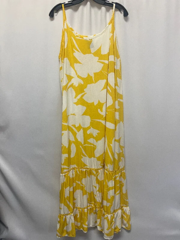 Yellow Dress Casual Maxi Ava & Viv, Size 2x