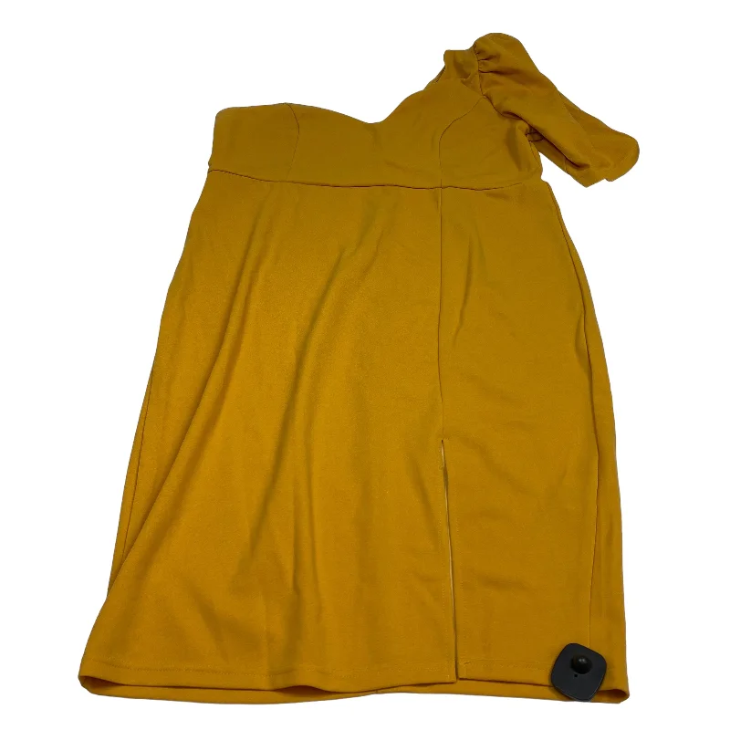 Yellow Dress Casual Midi Shein, Size 3x